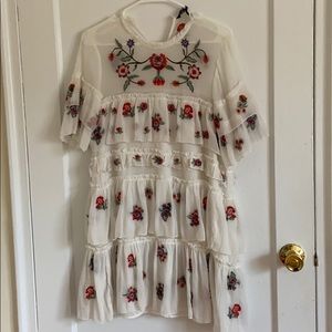 Zara tiered floral dress